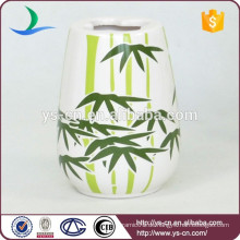 YSb40063-06-th Bad Zubehör Keramik Zahnbürstenhalter mit Bambus-Design